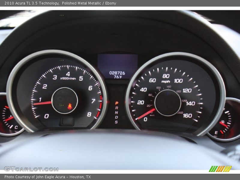 Polished Metal Metallic / Ebony 2010 Acura TL 3.5 Technology