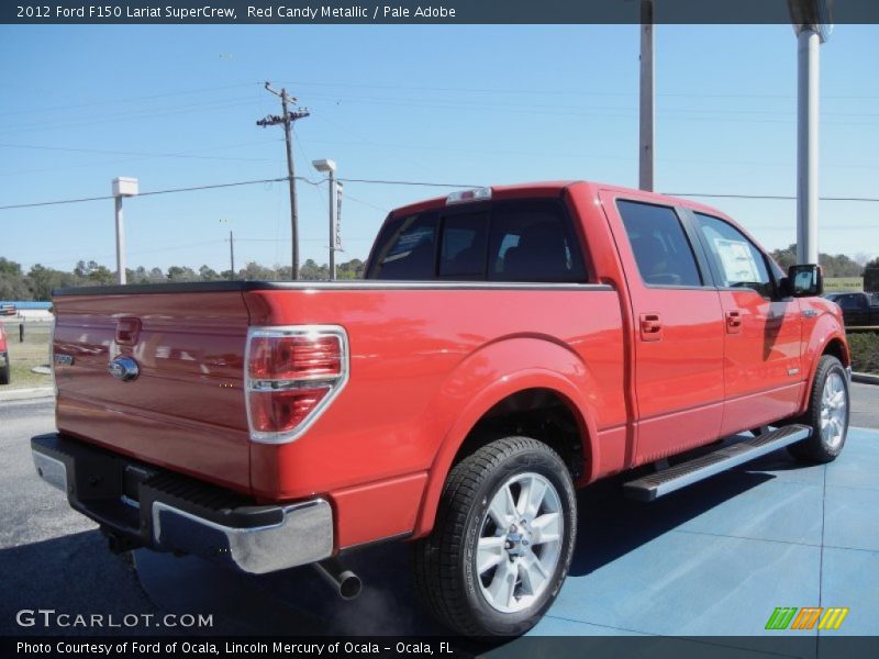 Red Candy Metallic / Pale Adobe 2012 Ford F150 Lariat SuperCrew