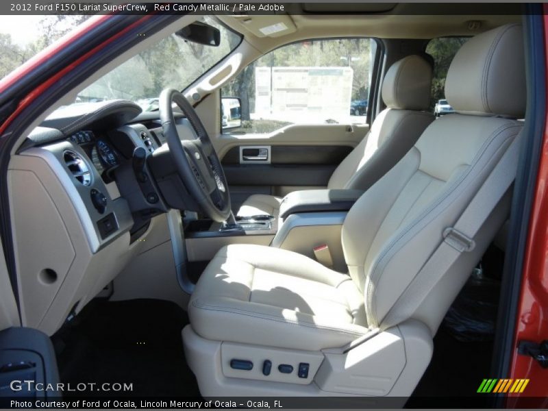 Red Candy Metallic / Pale Adobe 2012 Ford F150 Lariat SuperCrew