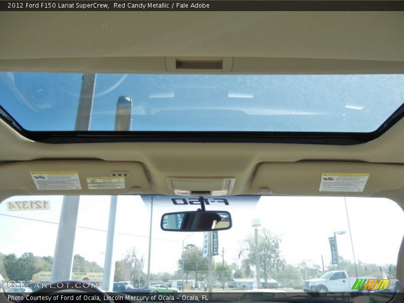Red Candy Metallic / Pale Adobe 2012 Ford F150 Lariat SuperCrew