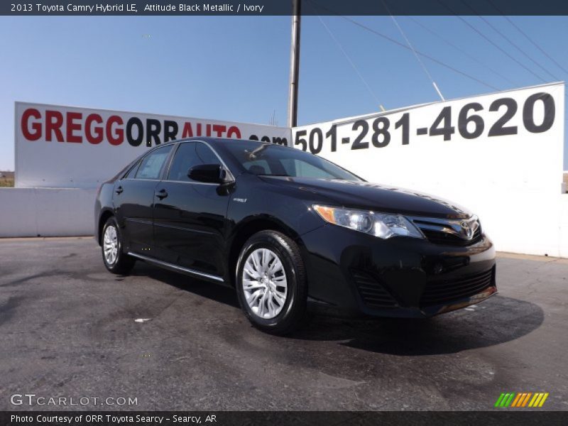 Attitude Black Metallic / Ivory 2013 Toyota Camry Hybrid LE