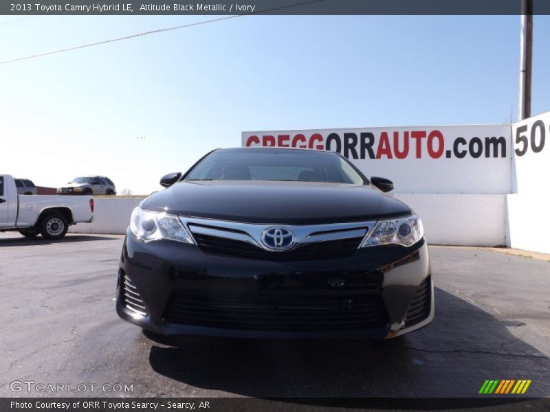 Attitude Black Metallic / Ivory 2013 Toyota Camry Hybrid LE