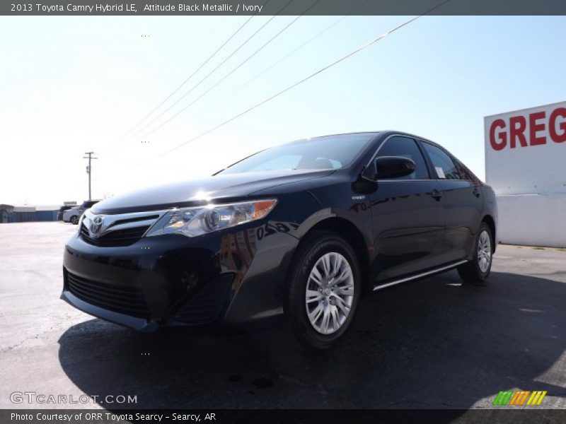 Attitude Black Metallic / Ivory 2013 Toyota Camry Hybrid LE