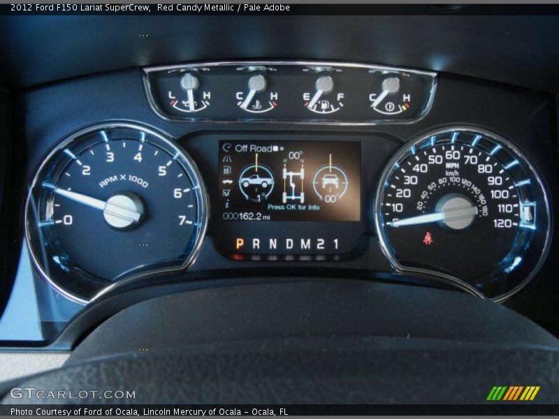 Red Candy Metallic / Pale Adobe 2012 Ford F150 Lariat SuperCrew