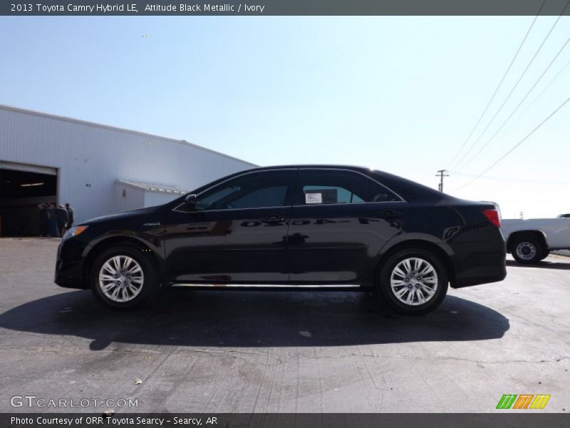 Attitude Black Metallic / Ivory 2013 Toyota Camry Hybrid LE