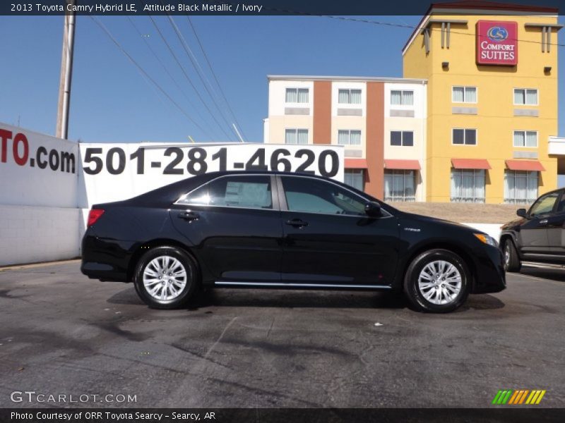 Attitude Black Metallic / Ivory 2013 Toyota Camry Hybrid LE