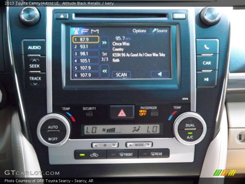 Attitude Black Metallic / Ivory 2013 Toyota Camry Hybrid LE