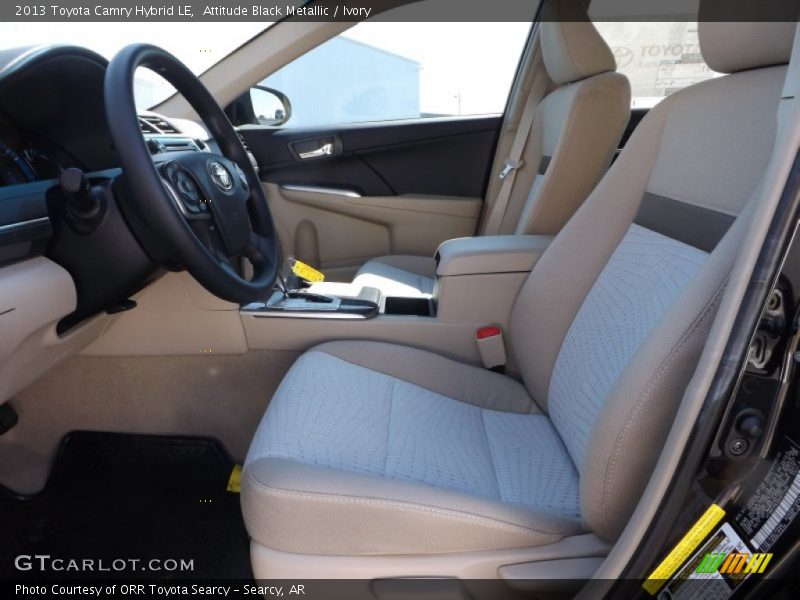 Attitude Black Metallic / Ivory 2013 Toyota Camry Hybrid LE