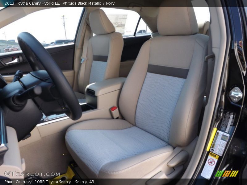 Attitude Black Metallic / Ivory 2013 Toyota Camry Hybrid LE