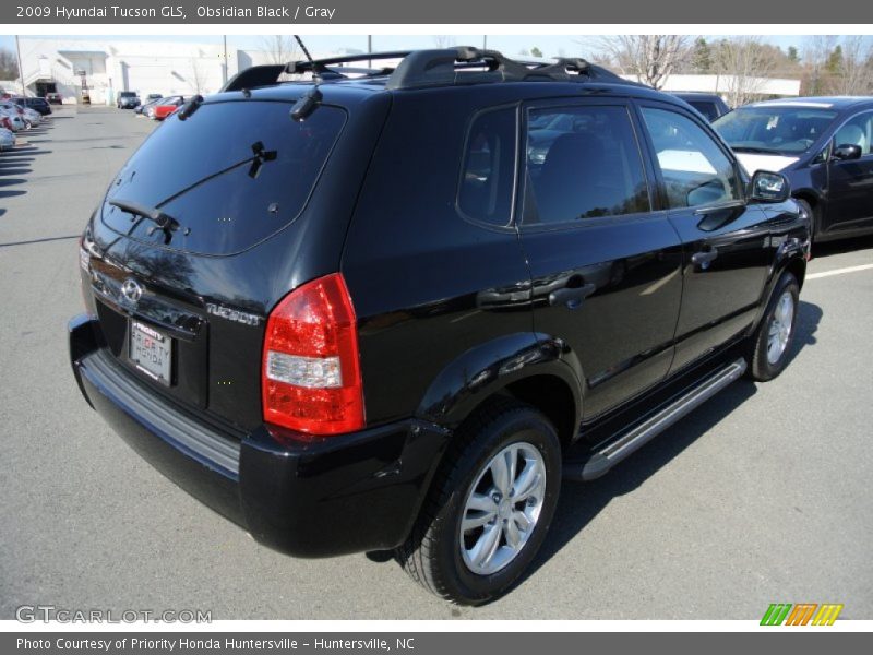 Obsidian Black / Gray 2009 Hyundai Tucson GLS