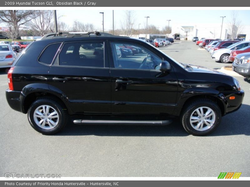 Obsidian Black / Gray 2009 Hyundai Tucson GLS