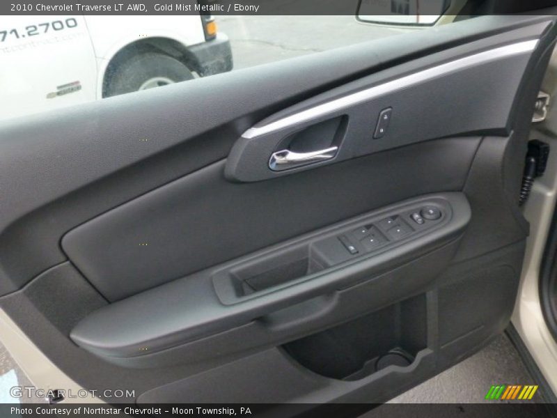 Gold Mist Metallic / Ebony 2010 Chevrolet Traverse LT AWD