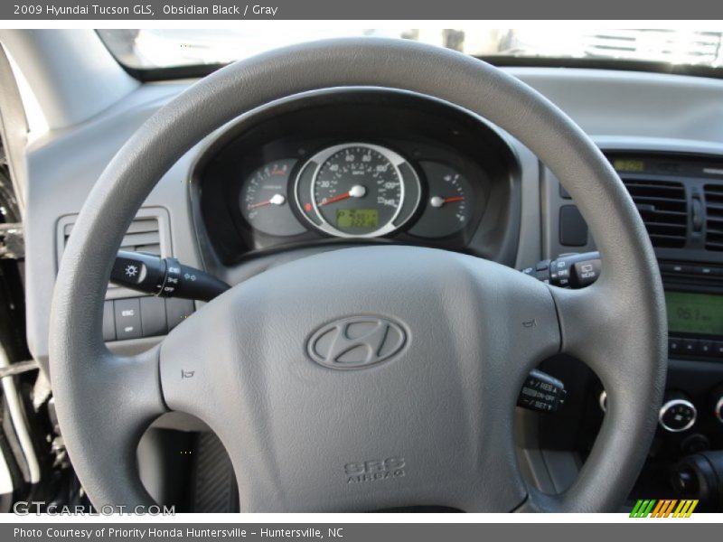 Obsidian Black / Gray 2009 Hyundai Tucson GLS