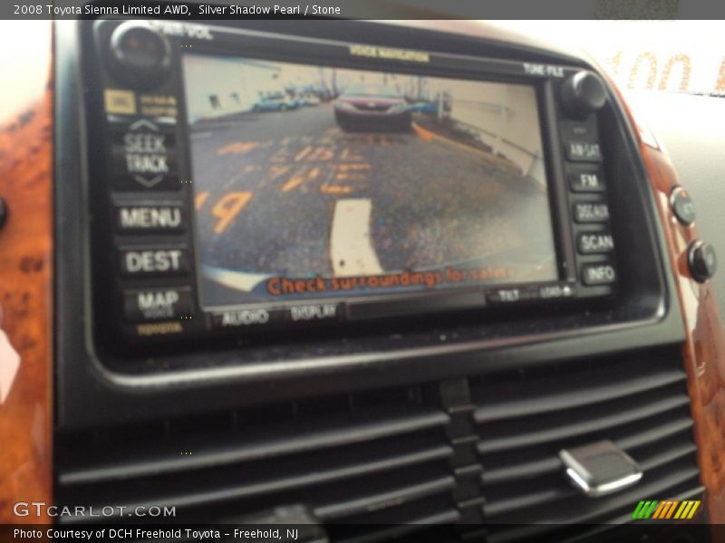 Silver Shadow Pearl / Stone 2008 Toyota Sienna Limited AWD