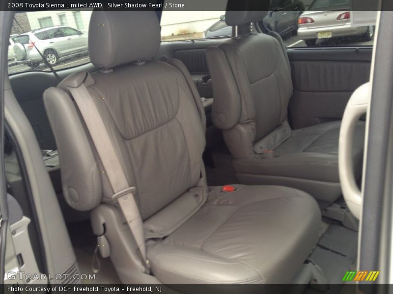 Silver Shadow Pearl / Stone 2008 Toyota Sienna Limited AWD