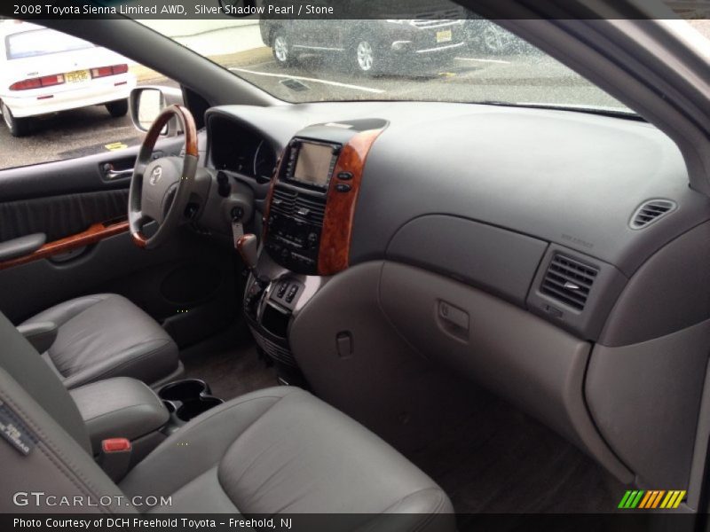 Silver Shadow Pearl / Stone 2008 Toyota Sienna Limited AWD