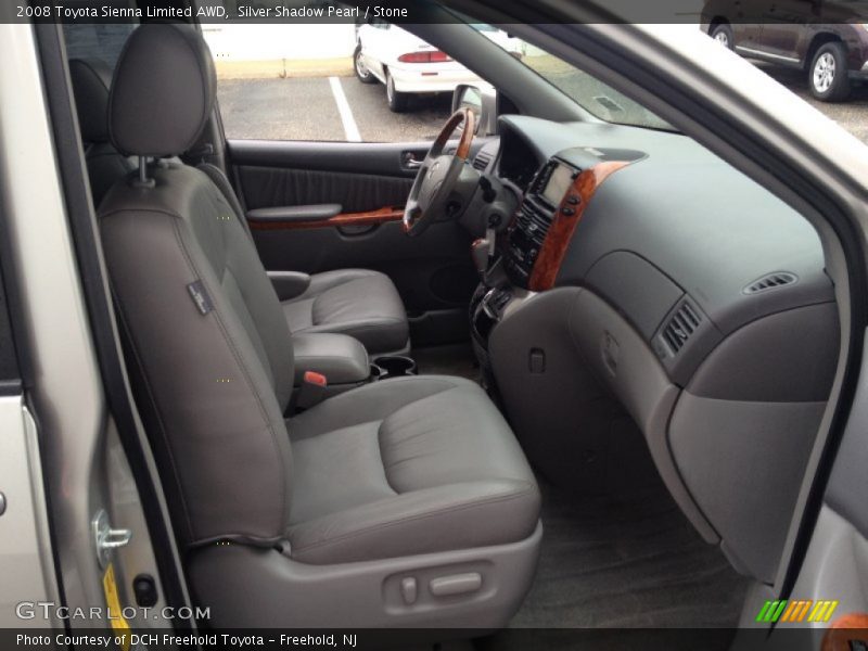 Silver Shadow Pearl / Stone 2008 Toyota Sienna Limited AWD