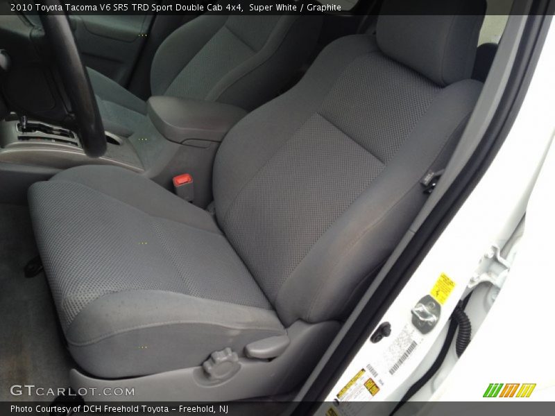 Super White / Graphite 2010 Toyota Tacoma V6 SR5 TRD Sport Double Cab 4x4