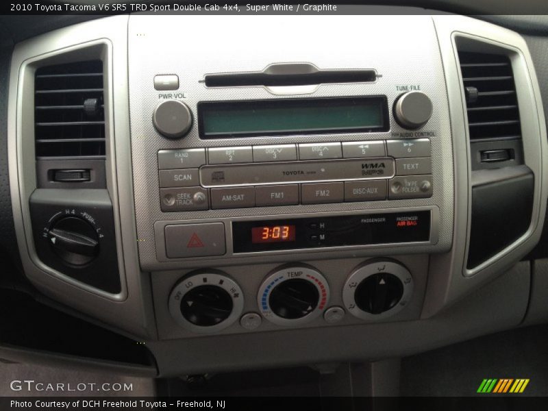 Super White / Graphite 2010 Toyota Tacoma V6 SR5 TRD Sport Double Cab 4x4