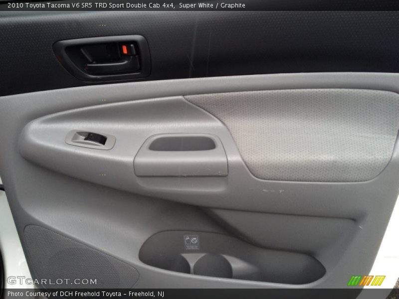 Super White / Graphite 2010 Toyota Tacoma V6 SR5 TRD Sport Double Cab 4x4