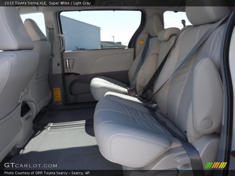 Super White / Light Gray 2013 Toyota Sienna XLE