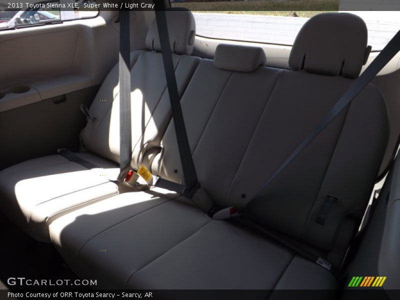 Super White / Light Gray 2013 Toyota Sienna XLE