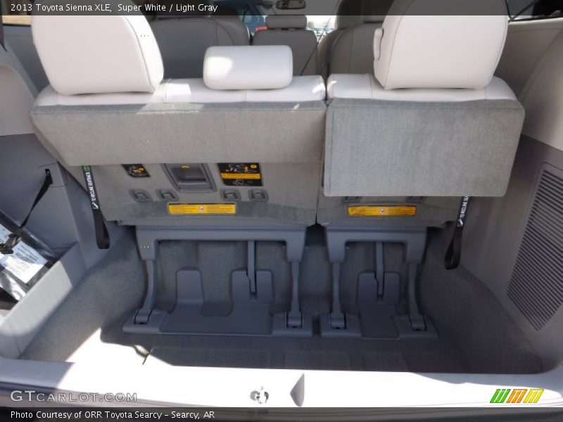 Super White / Light Gray 2013 Toyota Sienna XLE