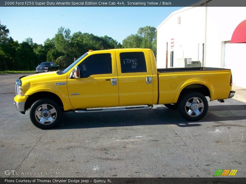 Screaming Yellow / Black 2006 Ford F250 Super Duty Amarillo Special Edition Crew Cab 4x4