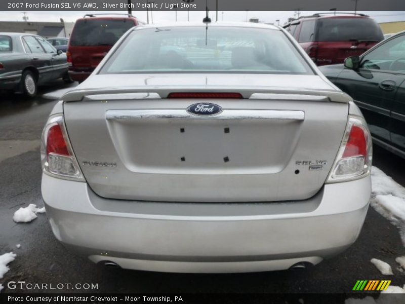 Silver Birch Metallic / Light Stone 2007 Ford Fusion SEL V6 AWD