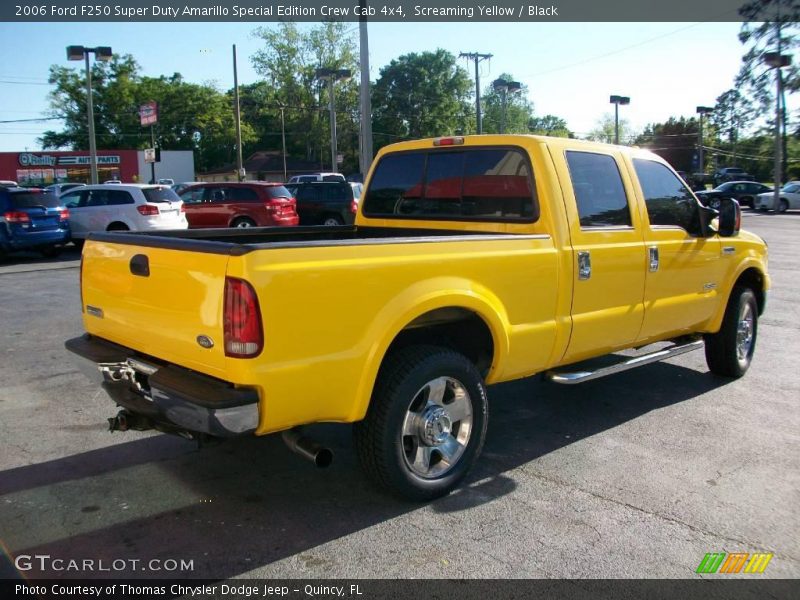 Screaming Yellow / Black 2006 Ford F250 Super Duty Amarillo Special Edition Crew Cab 4x4