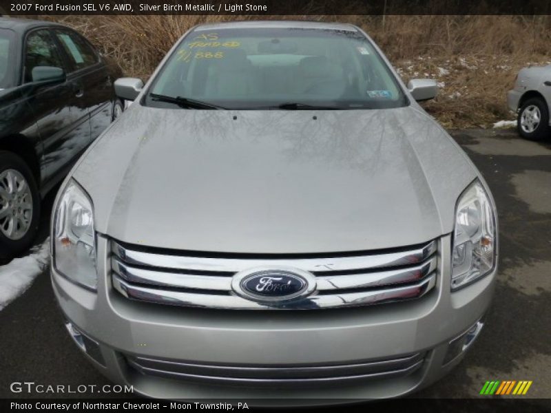 Silver Birch Metallic / Light Stone 2007 Ford Fusion SEL V6 AWD