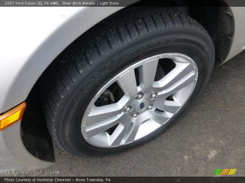 Silver Birch Metallic / Light Stone 2007 Ford Fusion SEL V6 AWD