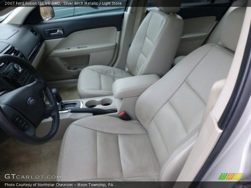 Silver Birch Metallic / Light Stone 2007 Ford Fusion SEL V6 AWD