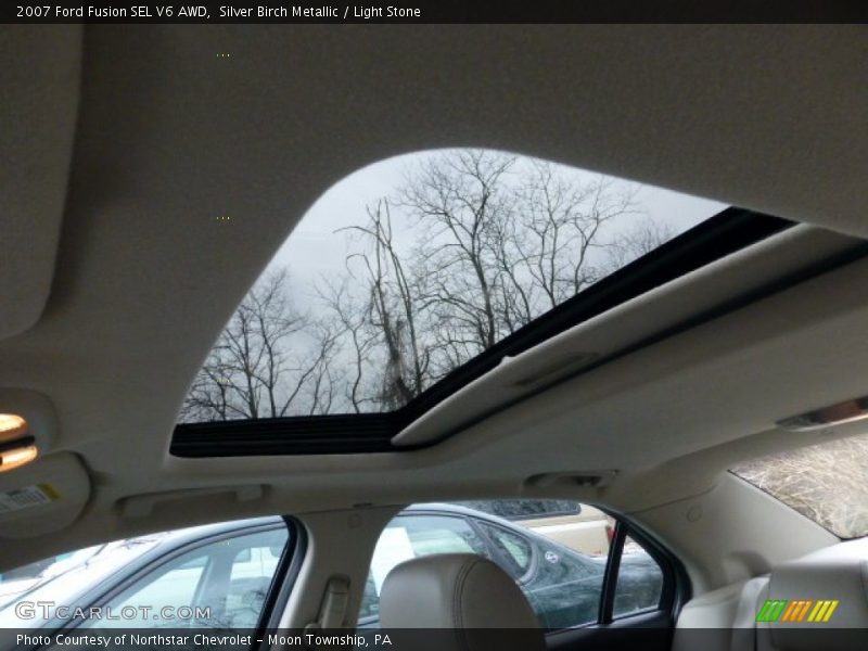Silver Birch Metallic / Light Stone 2007 Ford Fusion SEL V6 AWD