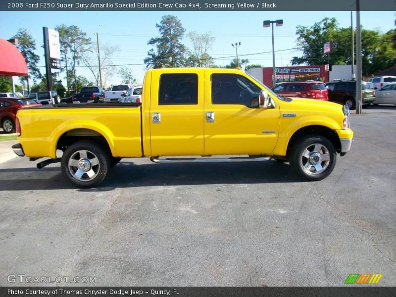 Screaming Yellow / Black 2006 Ford F250 Super Duty Amarillo Special Edition Crew Cab 4x4