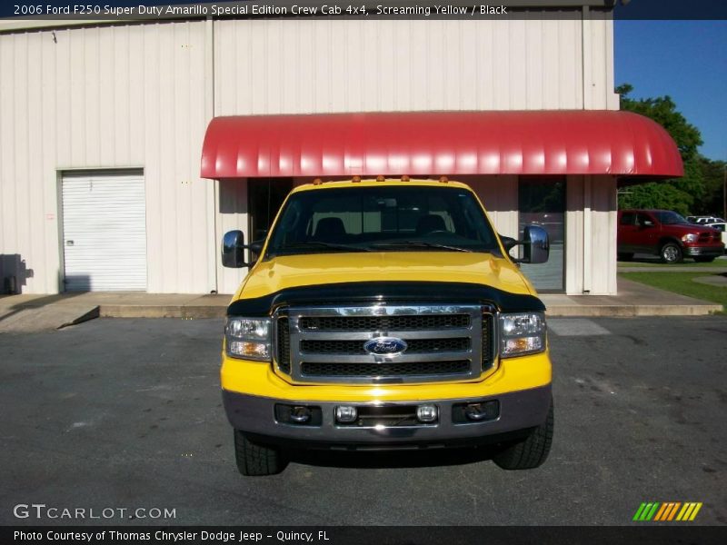 Screaming Yellow / Black 2006 Ford F250 Super Duty Amarillo Special Edition Crew Cab 4x4