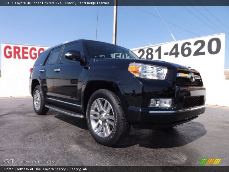 Black / Sand Beige Leather 2013 Toyota 4Runner Limited 4x4