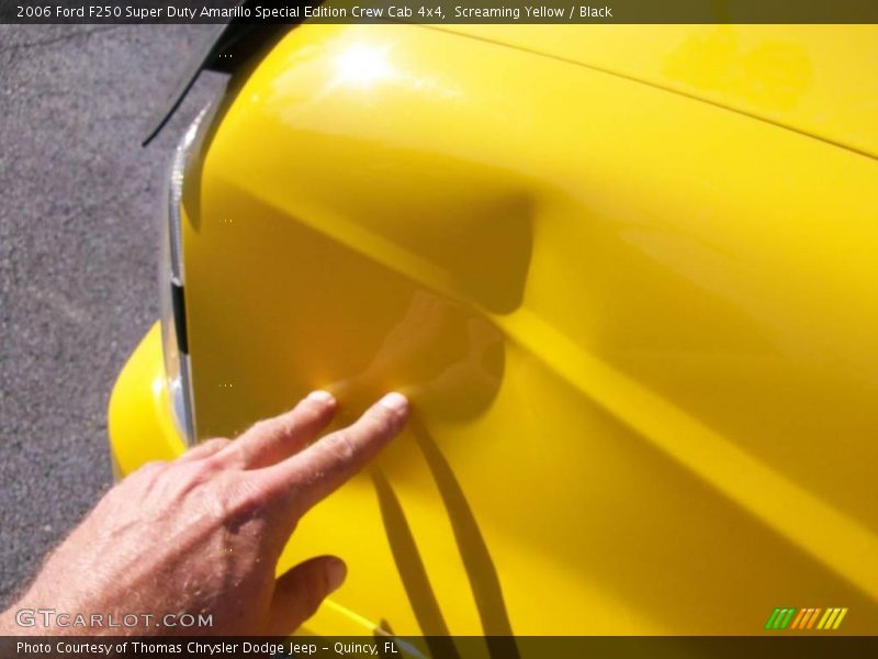 Screaming Yellow / Black 2006 Ford F250 Super Duty Amarillo Special Edition Crew Cab 4x4