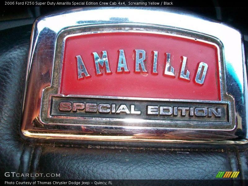 Screaming Yellow / Black 2006 Ford F250 Super Duty Amarillo Special Edition Crew Cab 4x4