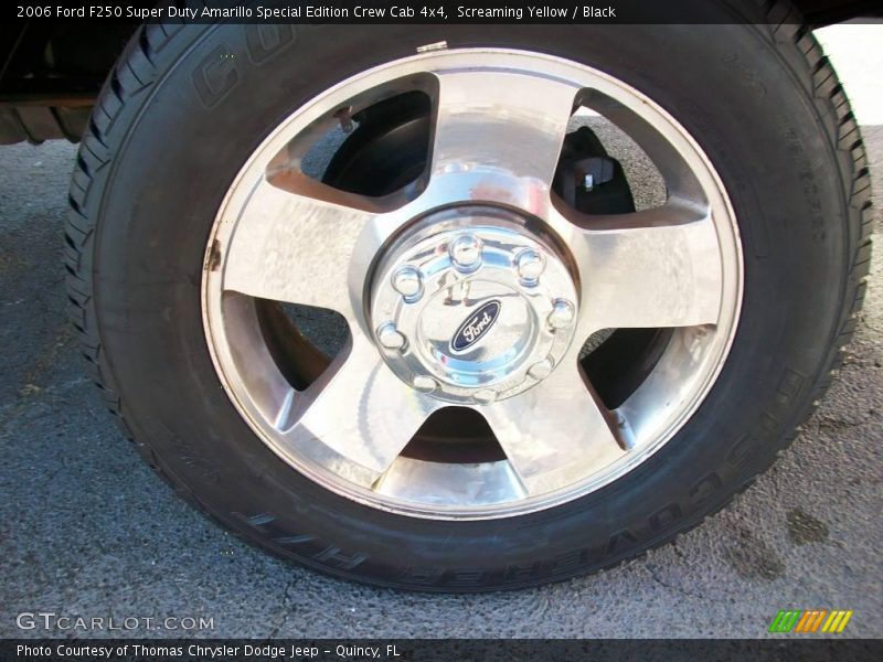 Screaming Yellow / Black 2006 Ford F250 Super Duty Amarillo Special Edition Crew Cab 4x4