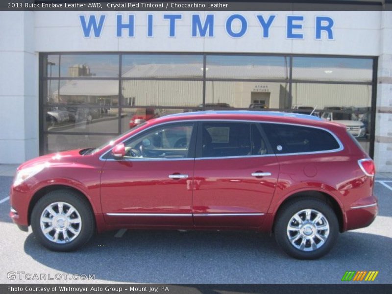 Crystal Red Tintcoat / Choccachino Leather 2013 Buick Enclave Leather AWD