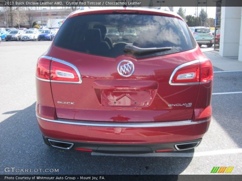 Crystal Red Tintcoat / Choccachino Leather 2013 Buick Enclave Leather AWD