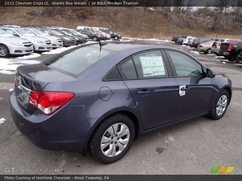 Atlantis Blue Metallic / Jet Black/Medium Titanium 2013 Chevrolet Cruze LS