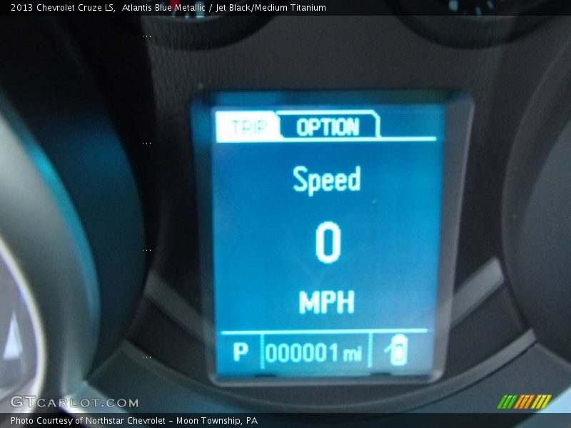 Atlantis Blue Metallic / Jet Black/Medium Titanium 2013 Chevrolet Cruze LS