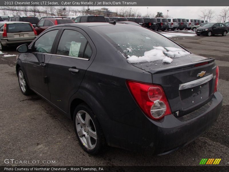 Cyber Gray Metallic / Jet Black/Dark Titanium 2013 Chevrolet Sonic LTZ Sedan