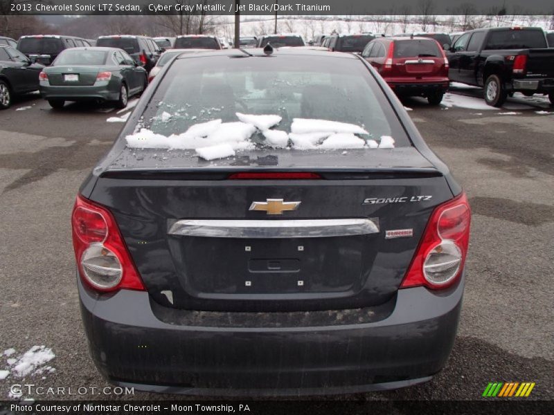 Cyber Gray Metallic / Jet Black/Dark Titanium 2013 Chevrolet Sonic LTZ Sedan