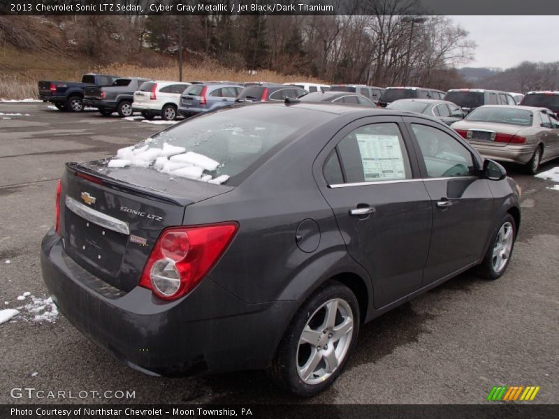 Cyber Gray Metallic / Jet Black/Dark Titanium 2013 Chevrolet Sonic LTZ Sedan