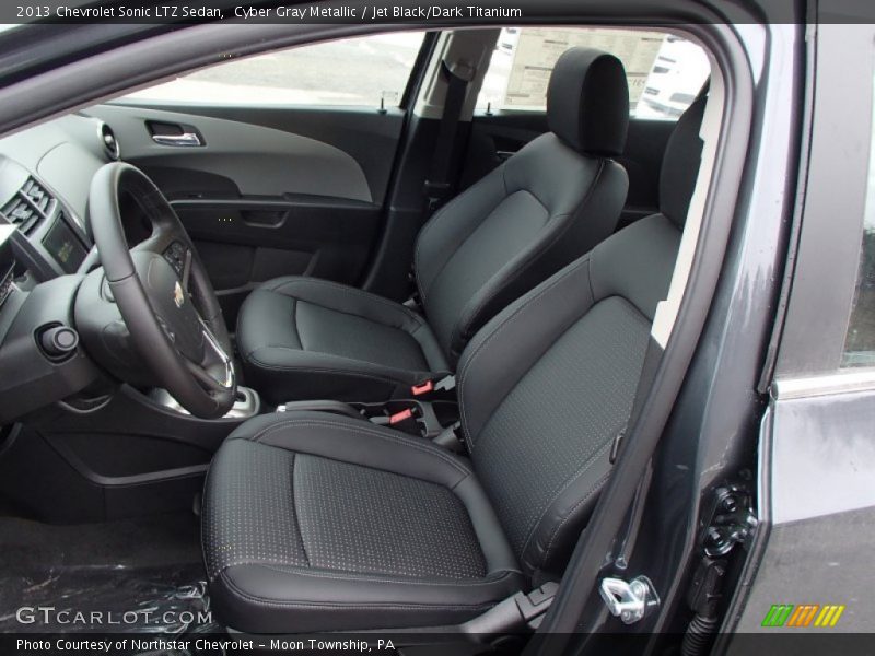  2013 Sonic LTZ Sedan Jet Black/Dark Titanium Interior