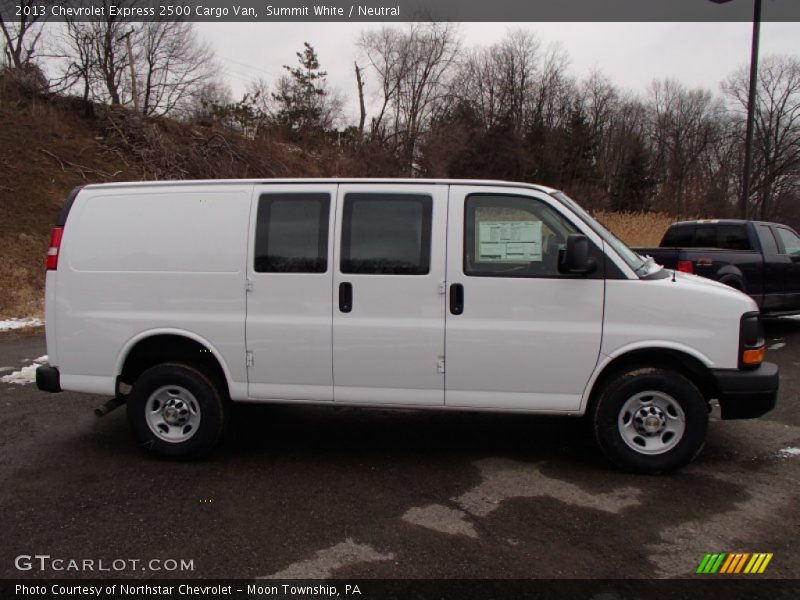 Summit White / Neutral 2013 Chevrolet Express 2500 Cargo Van