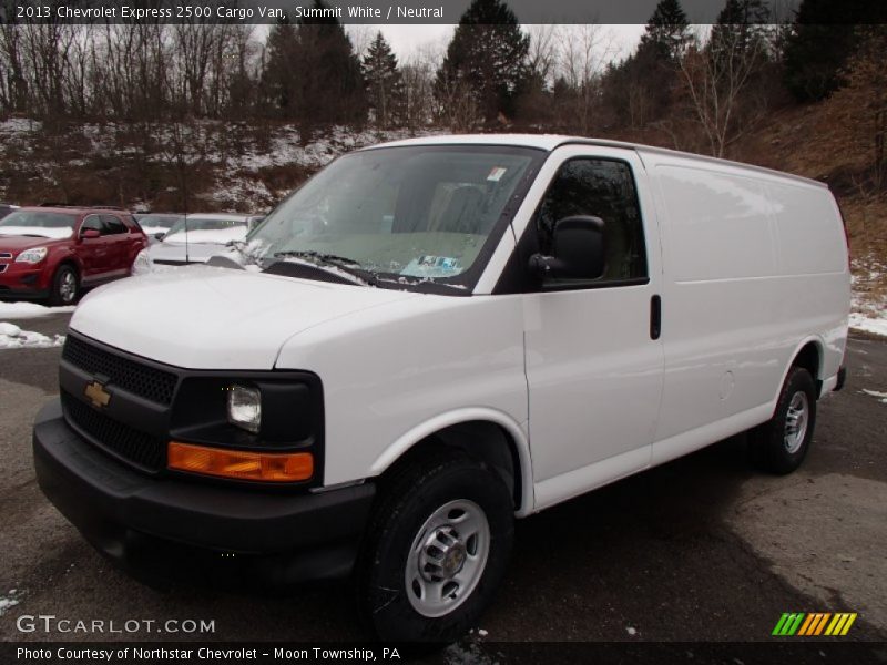 Summit White / Neutral 2013 Chevrolet Express 2500 Cargo Van